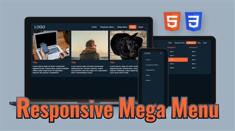 responsive mega menu codepen|Iba pa.